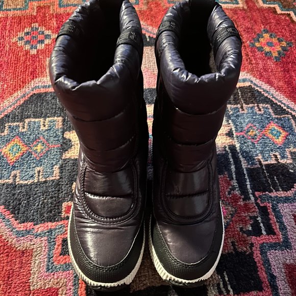 Sorel Out 'N About Puffy Mid Women's Black Waterproof Insulated Boots US 7.5 - Picture 2 of 6